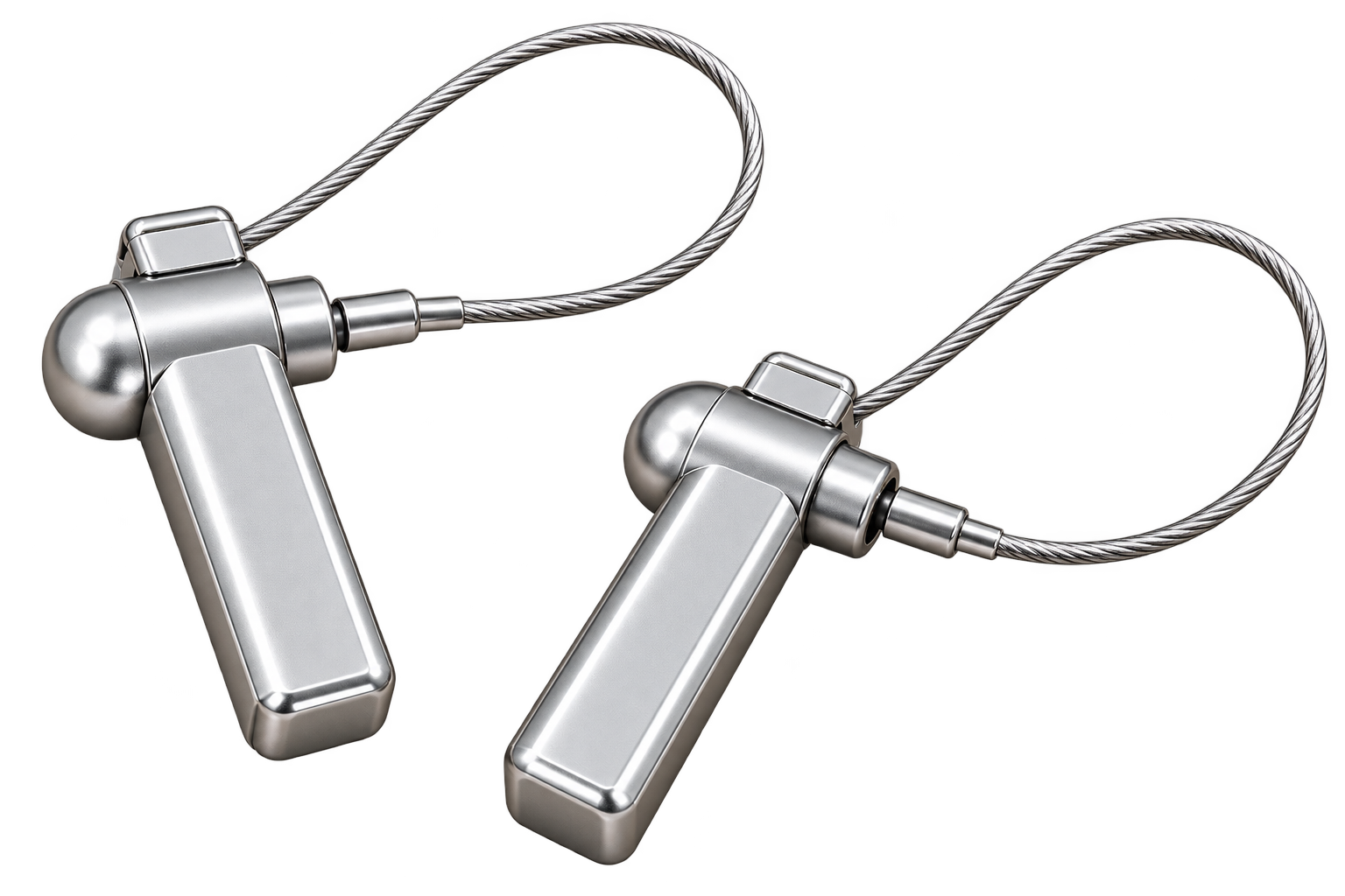 PhoneLock Portable Unlocker, a compact handheld unlocking tool with a steel cable loop